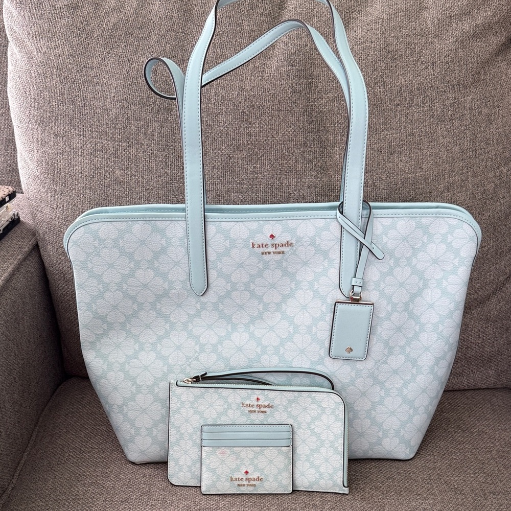 Kate Spade Tote, Wallet and Cardholder Set